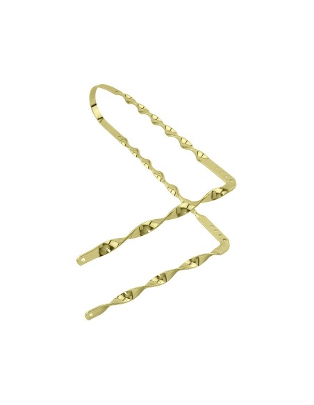 Twisted Flat 26 Sissy Bar 90/Degrees Gold.